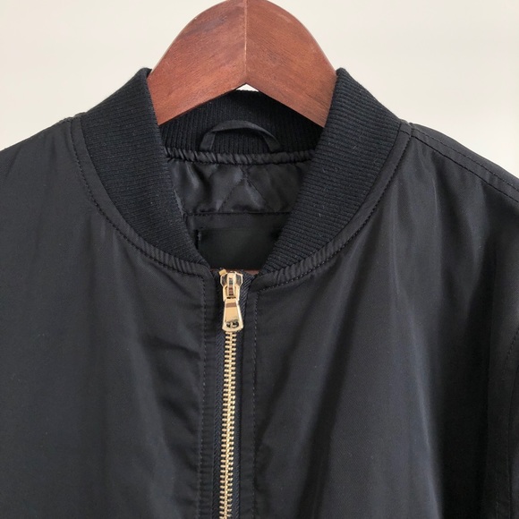 Black Bomber Jacket - Picture 3 of 6
